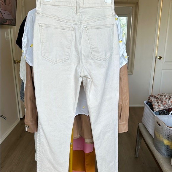 Madewell Cream Straight Leg Women's Jeans - Picture 6 of 11